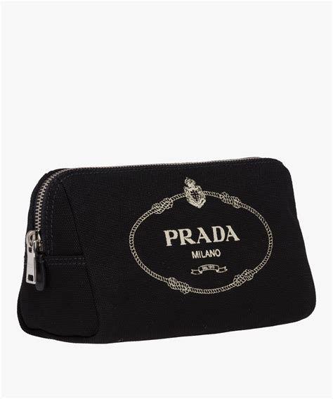 prada cosmetic pouch black|prada fabric cosmetic pouch.